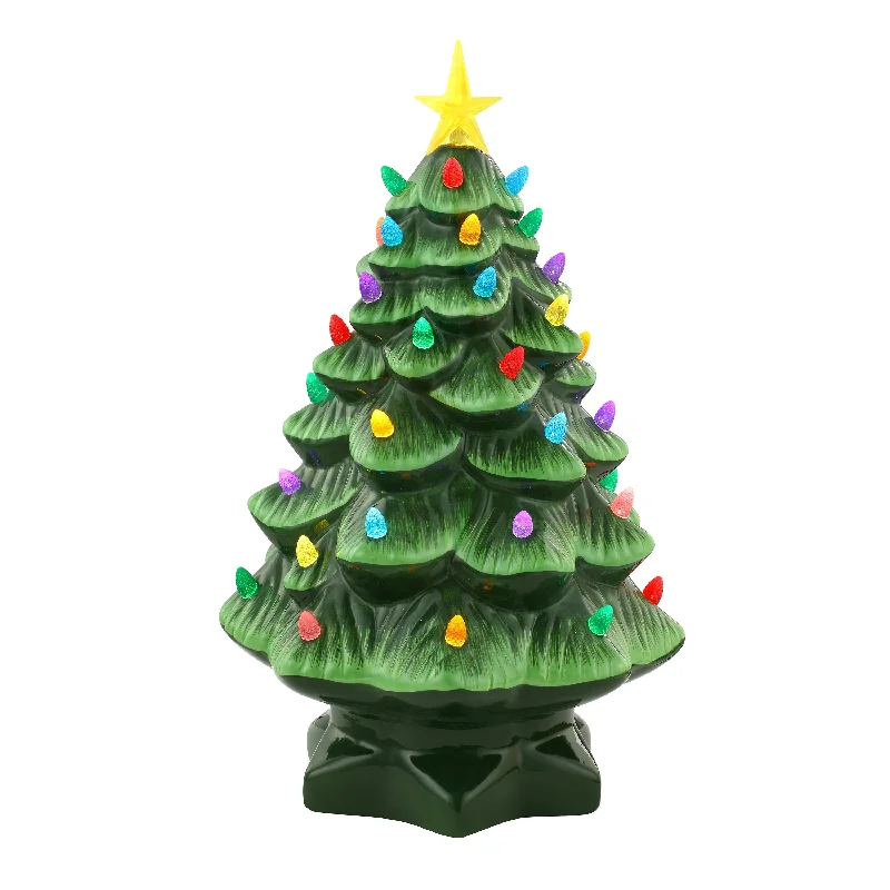 14 in. Nostalgic Ceramic Tree - Green