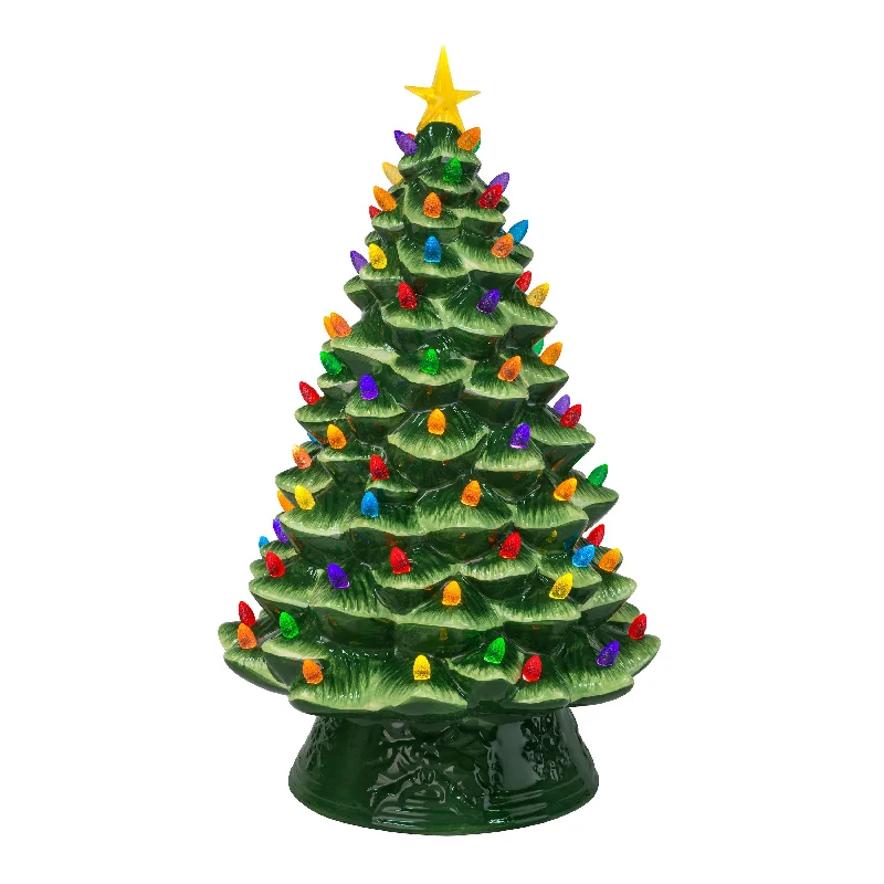 18 in. Nostalgic Ceramic Tree - Green