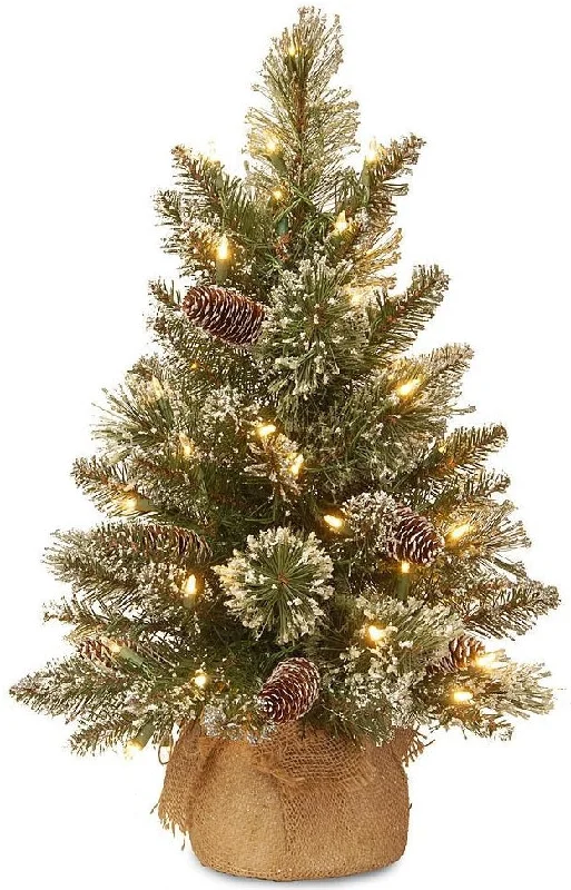 2' Battery Operated LED Crystal Elegance Pre-Lit Tree