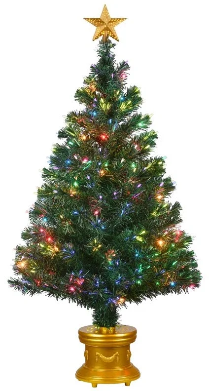 4' Fiber Optic Evergreen Fireworks Artificial Christmas Tree