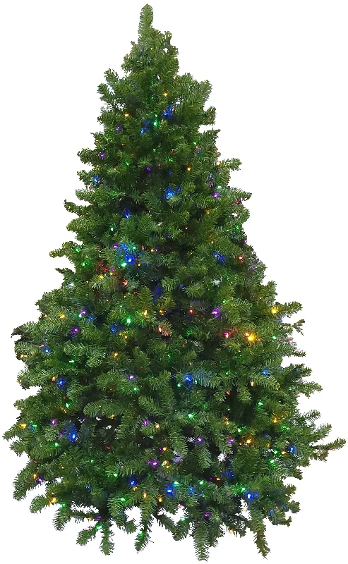 7.5' Monterey Instant Lite Pole Dual Color Artificial Christmas Tree