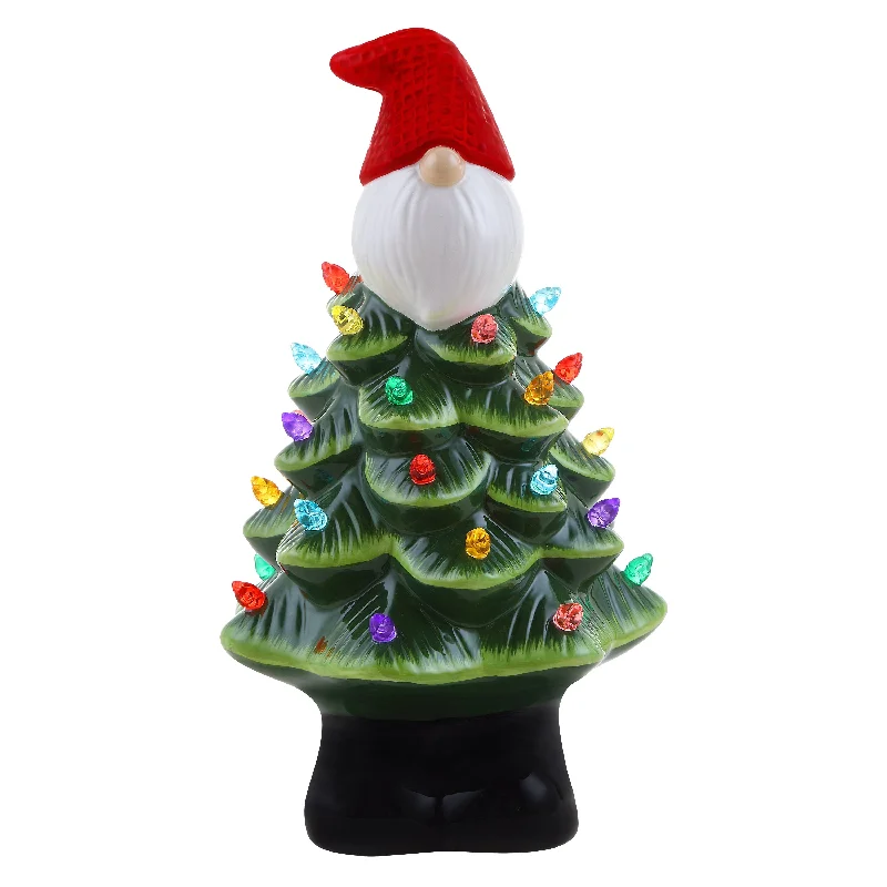 8 in. Nostalgic Ceramic Gnome Tree