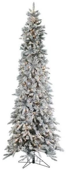 9' Snowy Hampshire Pine Pre-Lit Artificial Christmas Tree