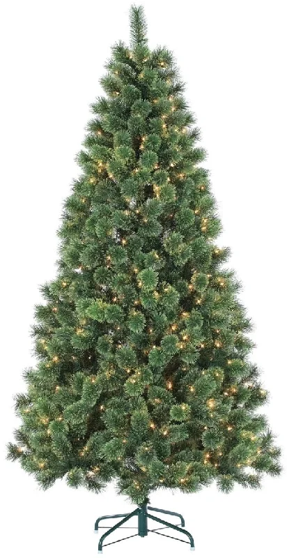 7' Pre-Lit Hudson Cash Pine Artificial Christmas Tree