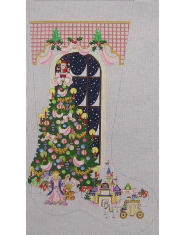 Christmas Tree Scene with Princess Toys - 18 mesh