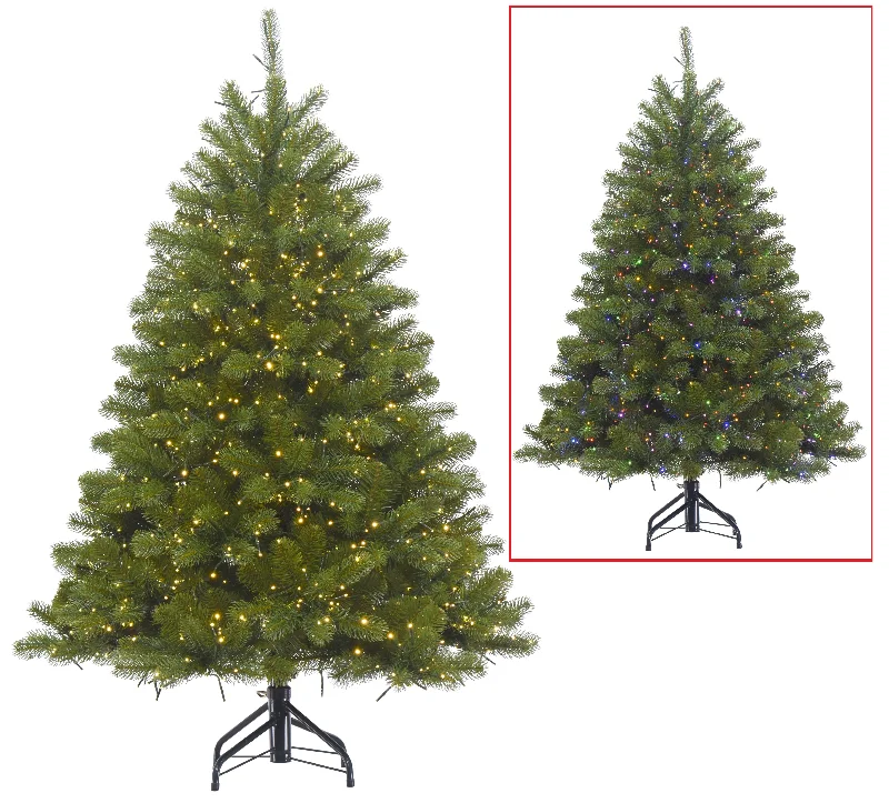 Colorado Galaxy Fir 4.5' Starry LED PowerConnect™ Pre-Lit Artificial Christmas Tree