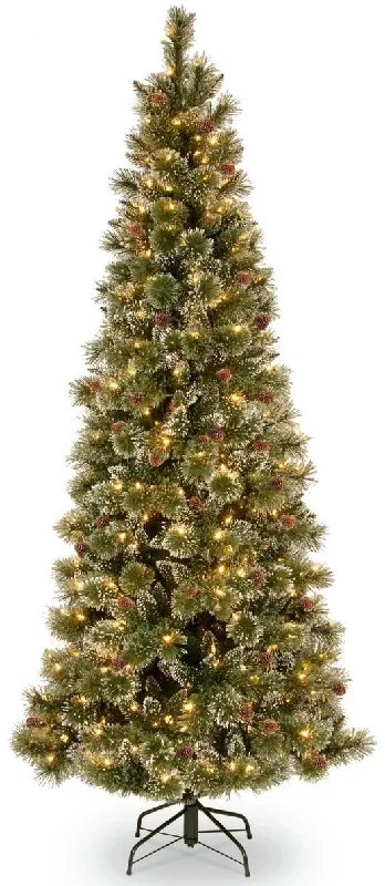 Crystal Elegance Pine Slim PowerConnect™ Pre-Lit Artificial Christmas Tree