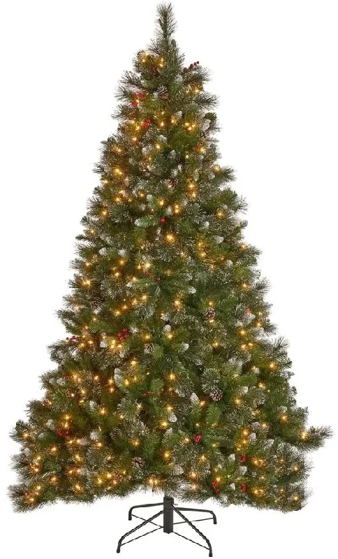 7.5' Essex Pine Dual Instant Lite Pole Musical Pre-Lit Artificial Christmas Tree