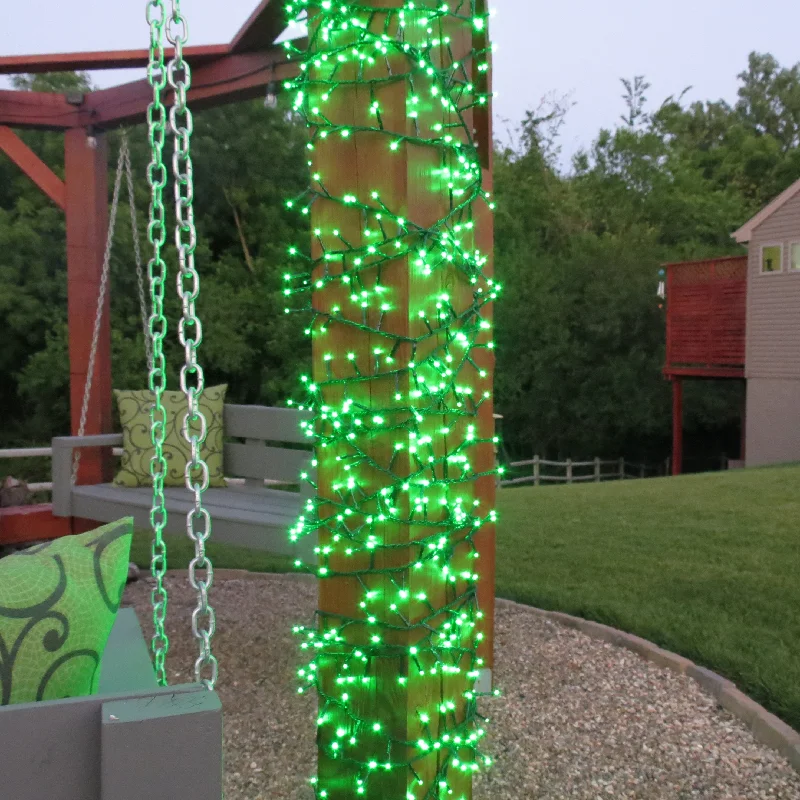 768 LED Twinkling Cluster Rice Christmas Lights on a Reel