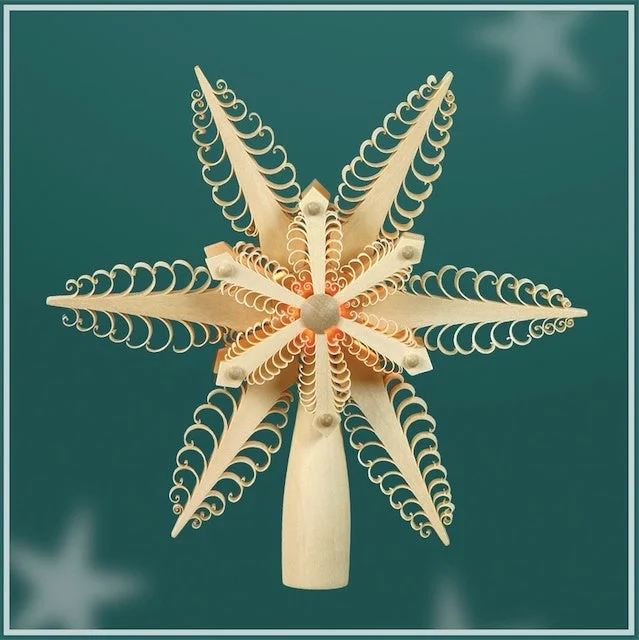 Lighted Double Flat Tree Star Tree Topper by Martina Rudolph