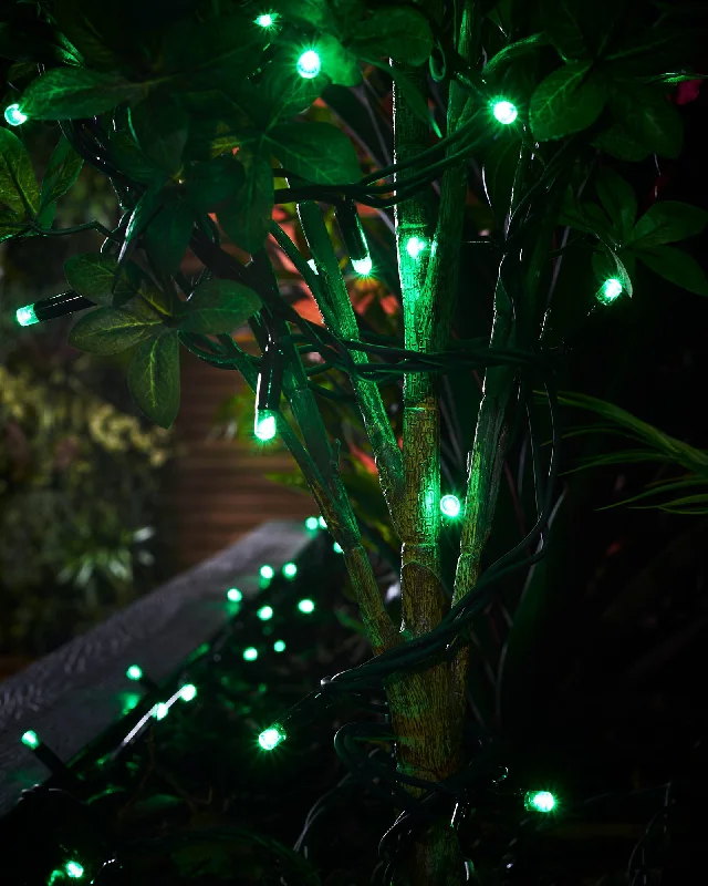 LINK PRO LED String Lights, Black Cable, Green