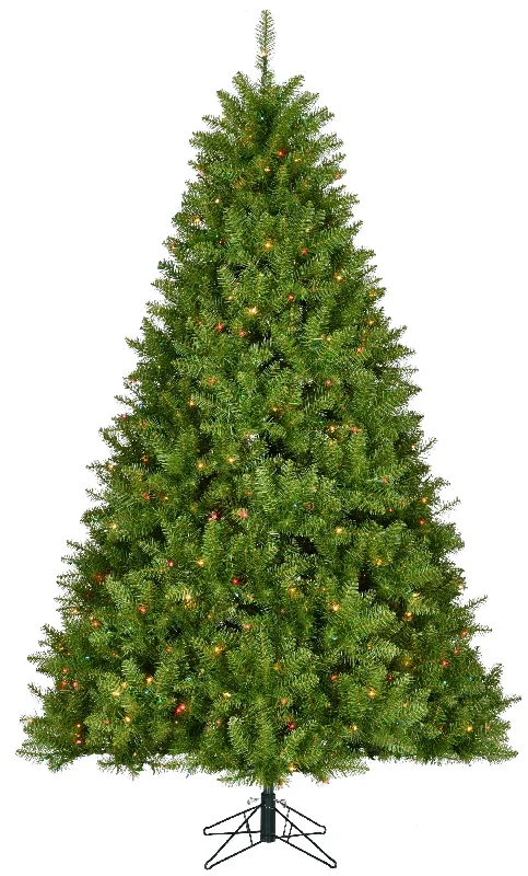 7.5' New Carrington Instant Lite Pole Pre-Lit Artificial Christmas Tree