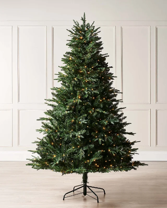 Pre-lit Grand Alaskan Fir Christmas Tree, Dual Warm White, 8 ft