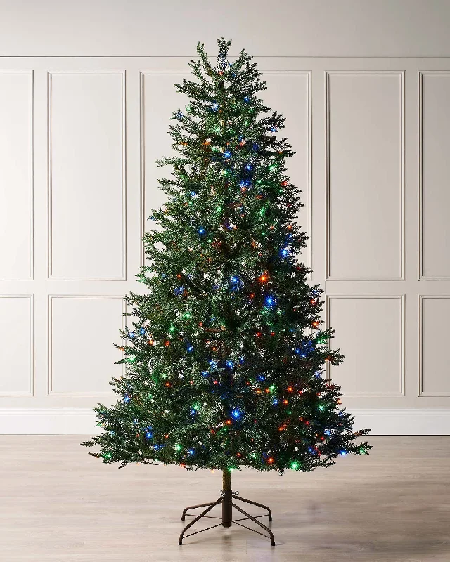 Pre-Lit Mixed Pine Natural Bark Christmas Tree, 8 ft