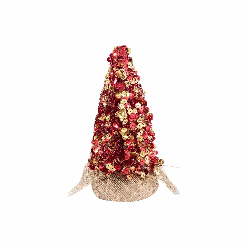 Red and Gold Glitter Tree (13.5cm)