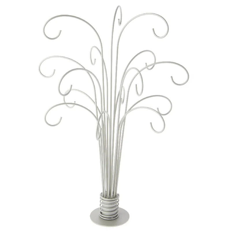 Fountain Ornament Tree, 15 arm, silver