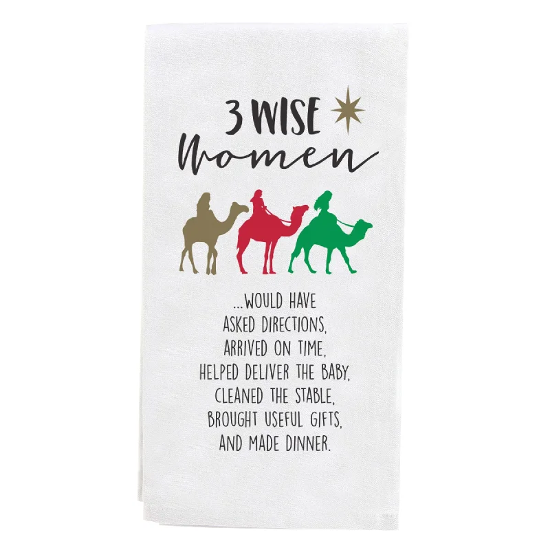 3 wise women tea towel