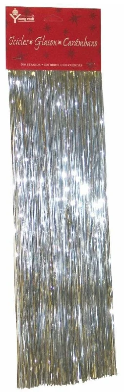 500 Shimmering Silver Icicles