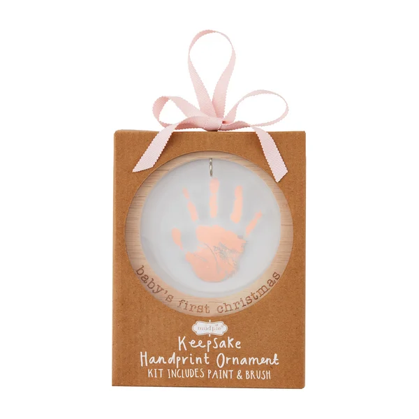 ACRYLIC HANDPRINT ORNAMENTS BY MUD PIE