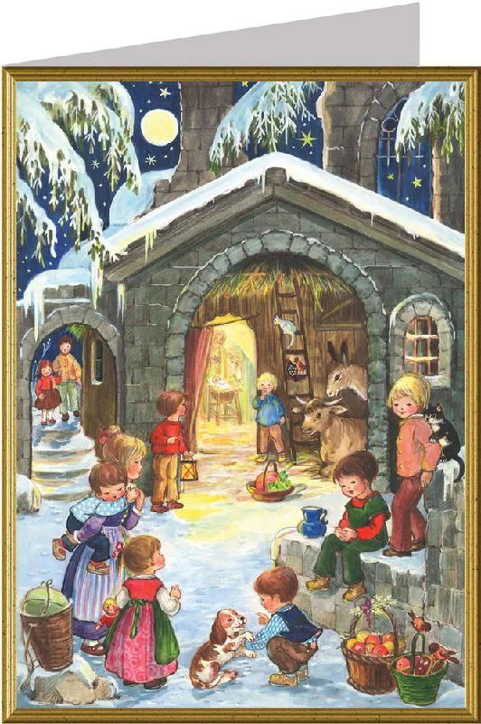 At the Stable Card by Richard Sellmer Verlag