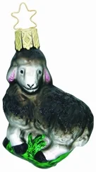 Baa Baa Black Sheep Ornament by Inge Glas of Germany