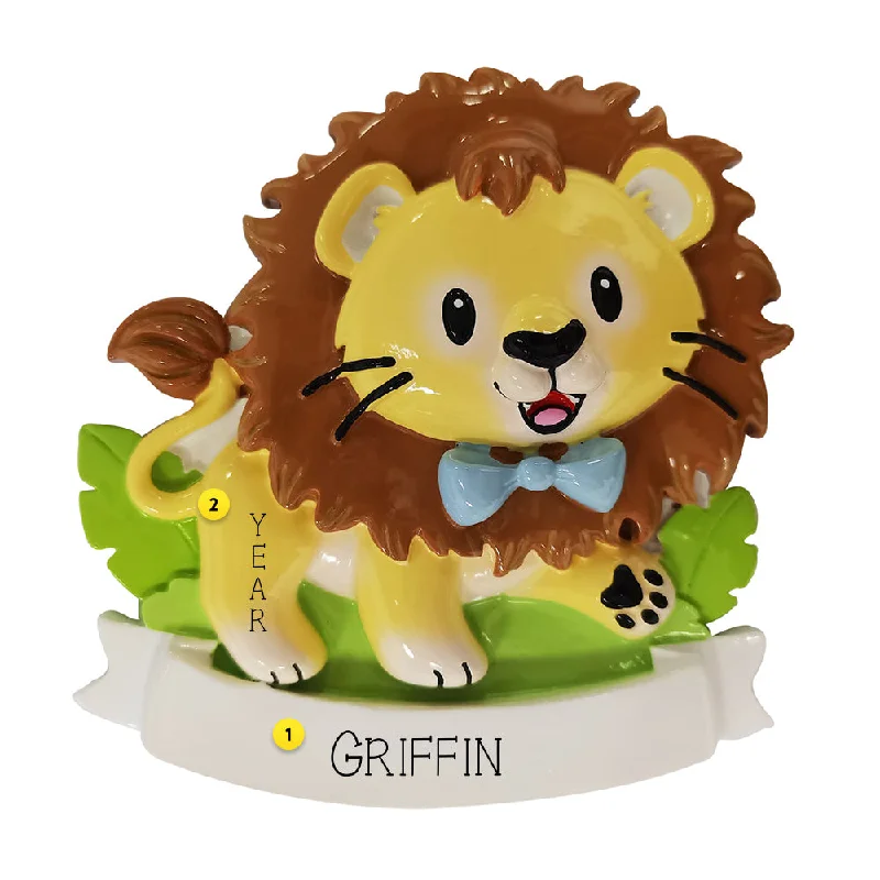 Personalized Baby Lion Ornament