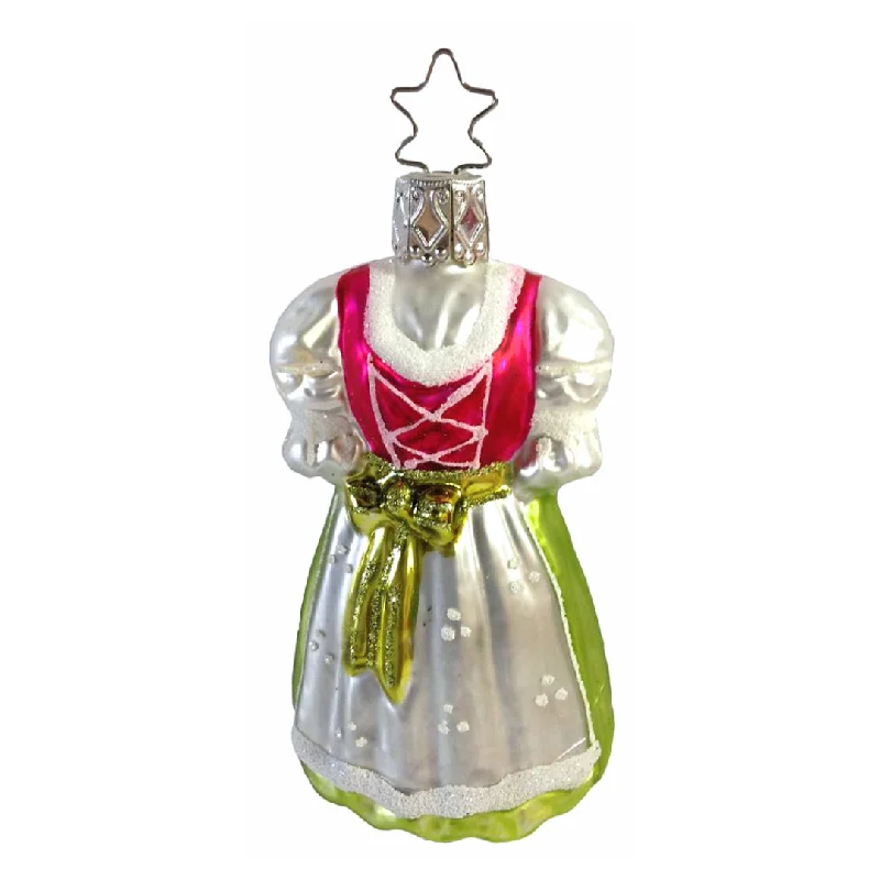 Bavarian Dirndl Ornament by Inge Glas of Germany