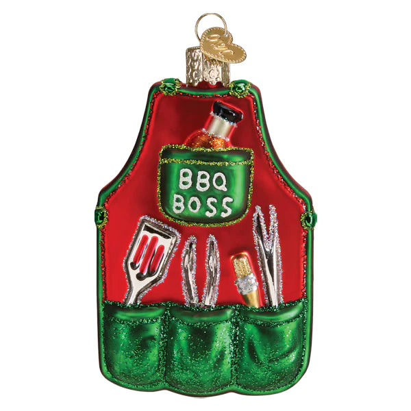 BBQ Apron Ornament - Old World Christmas