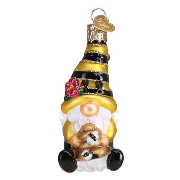 Bee Happy Gnome Ornament - Old World Christmas