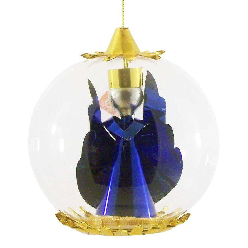 Angel Foil Ornament, 8cm, blue by Resl Lenz