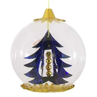 Tannenbaum Foil Ornament, blue by Resl Lenz