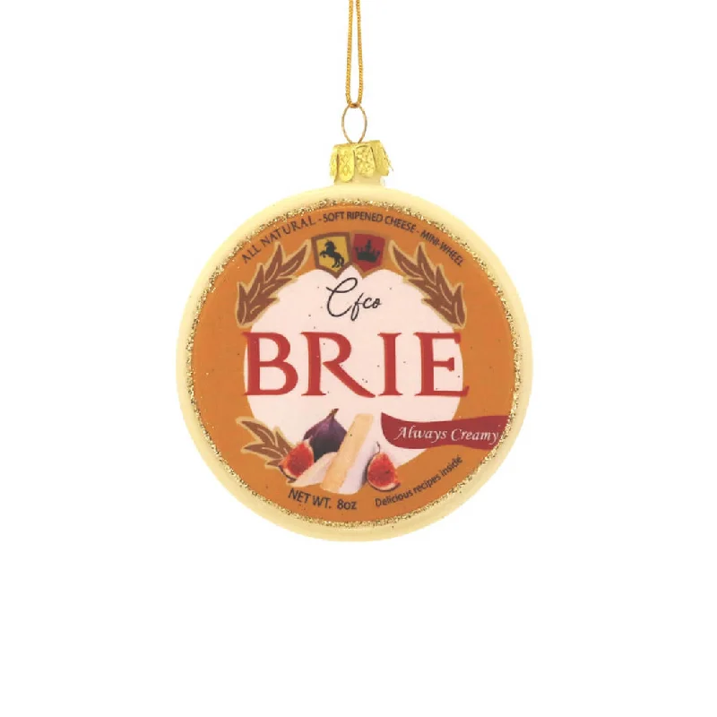 Brie Cheese Ornament 3.5"