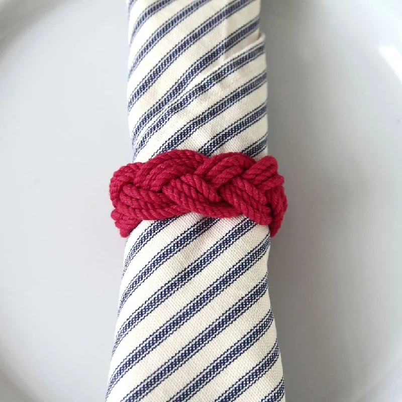 Bulk Pricing Sailor Knot Napkin Rings Turks head knot Set of 4