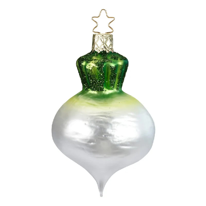 White Radish Ornament by Inge Glas of Germany