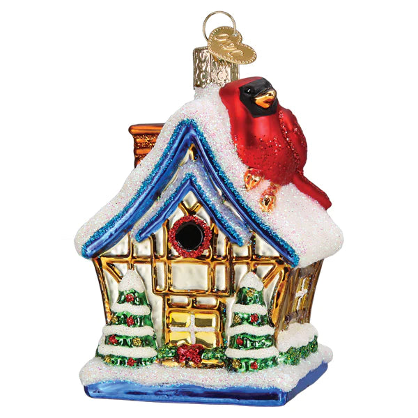 Cardinal Birdhouse Ornament - Old World Christmas