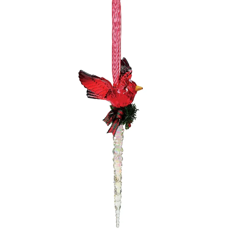 Cardinal Icicle Orn