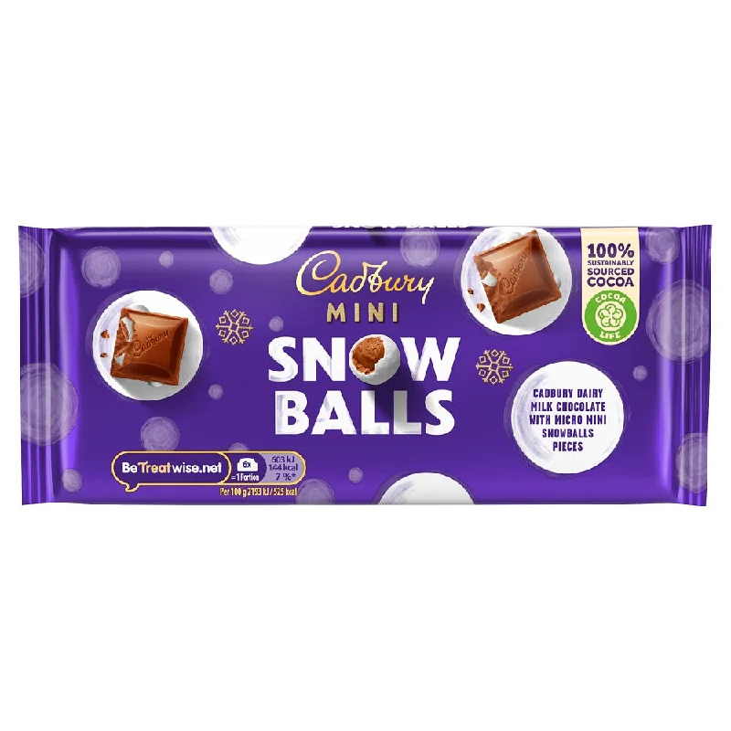 C'bury Mini Snowballs Chocolate Bar 110g