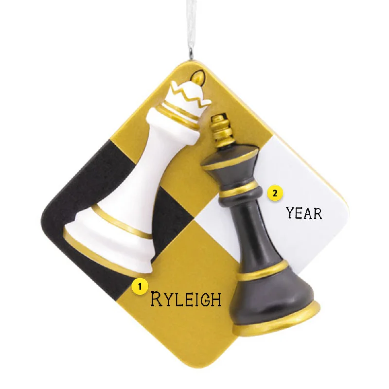 Personalized Chess Ornament