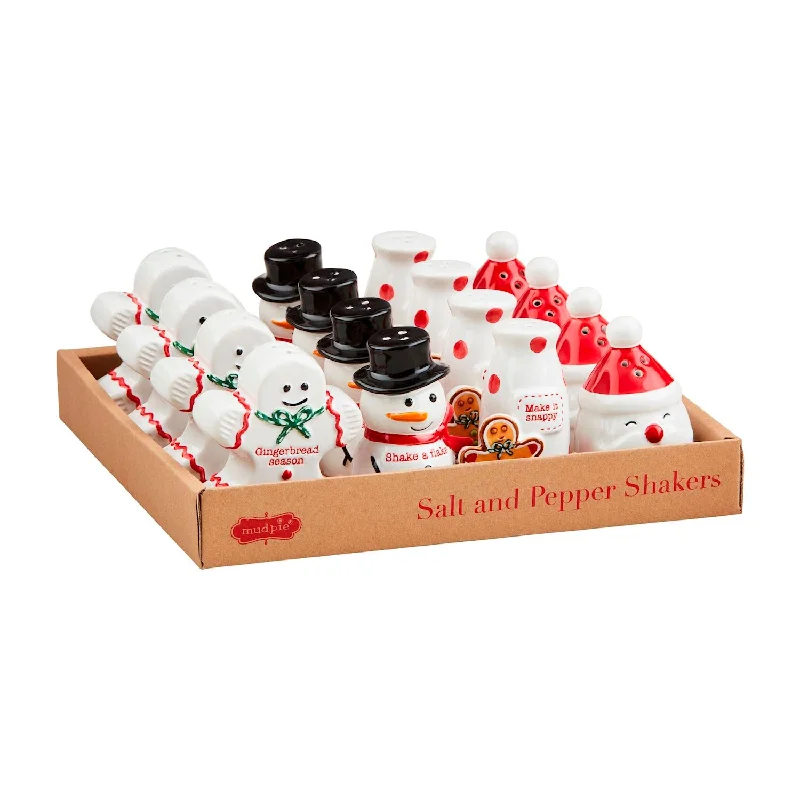 Christmas Character Salt & Pepper Shaker By Mud Pie