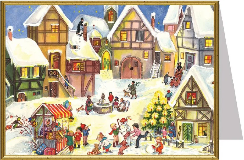 Christmas Market Card by Richard Sellmer Verlag