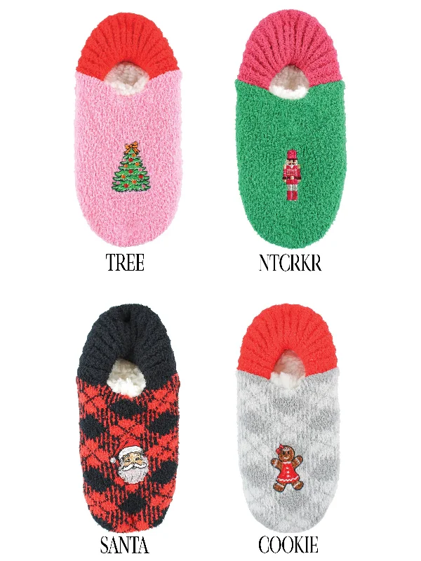 CHRISTMAS Slipper Socks -4 Styles