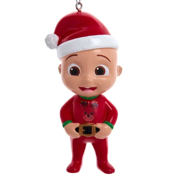 Personalized Cocomelon™ JJ with Santa Hat Ornament