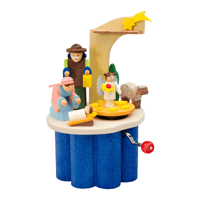 The Nativity Story Crank Music Box by Graupner Holzminiaturen