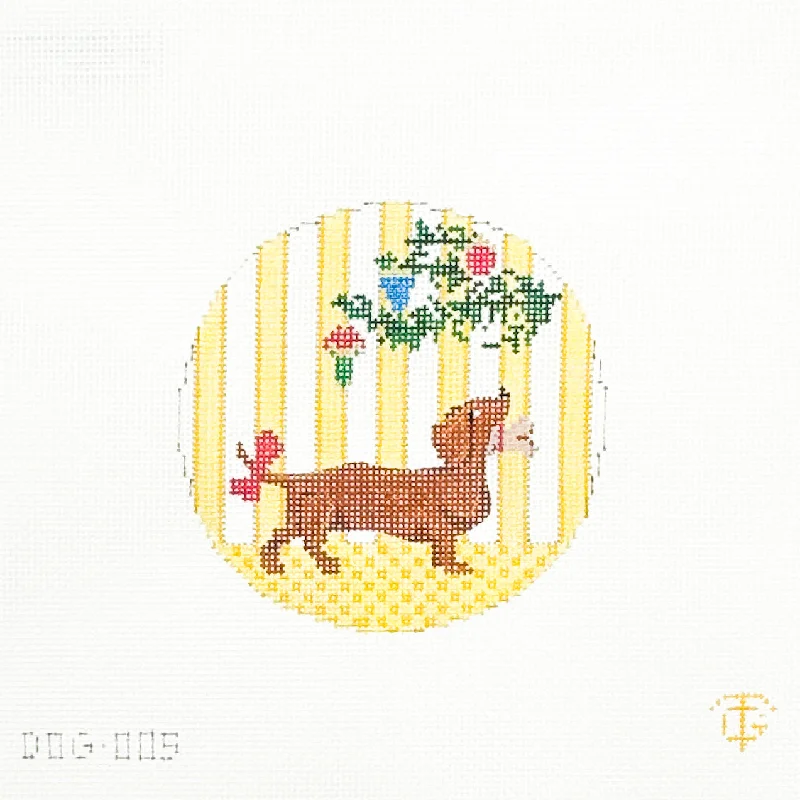 Dachshund Holiday Round