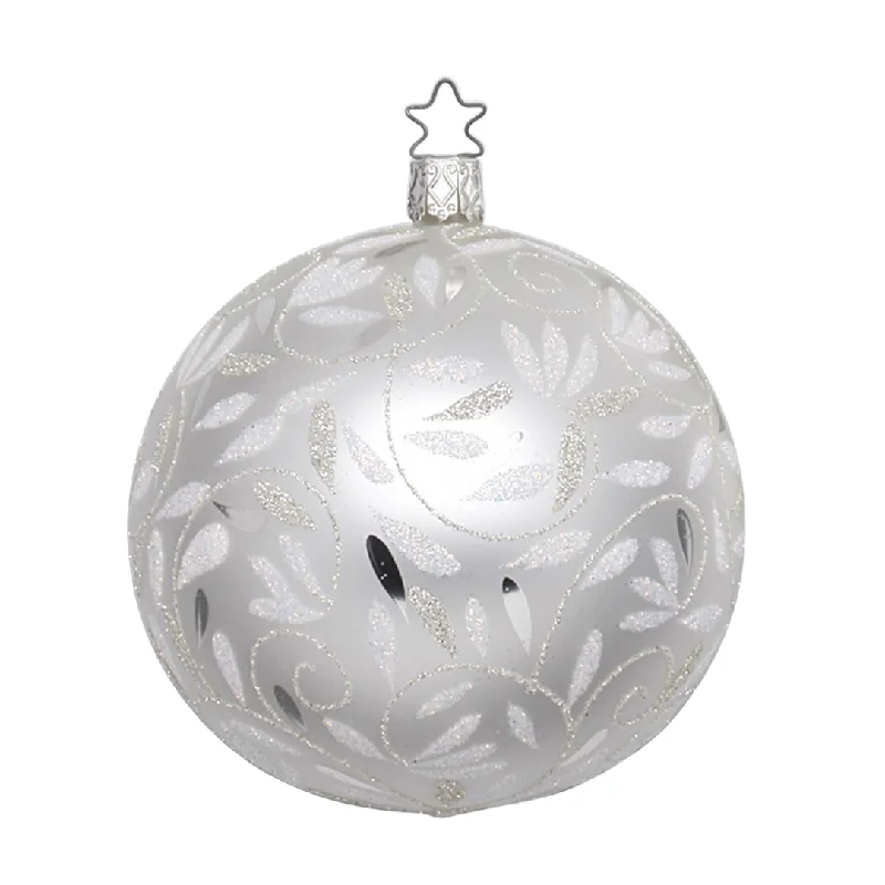 Delights Ball, White matte, large by Inge Glas of Germany