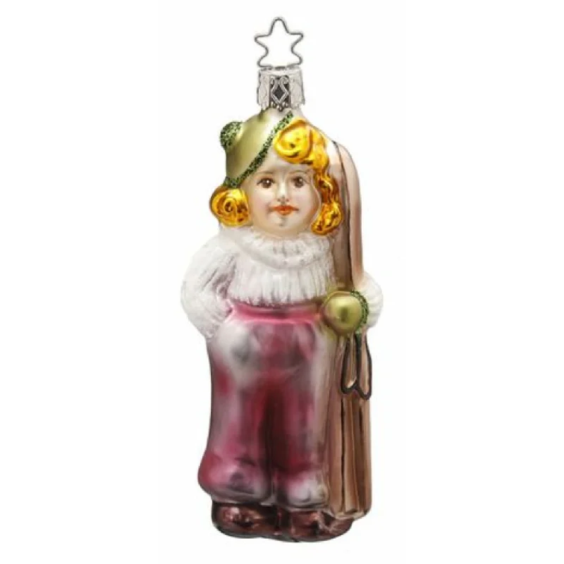 Enjoy Skiing Ornament by Inge Glas of Germany