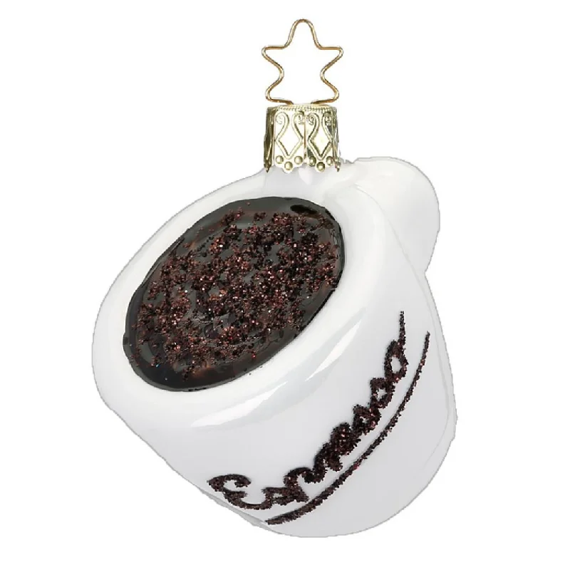 Espresso Cup Ornament by Inge Glas of Germany