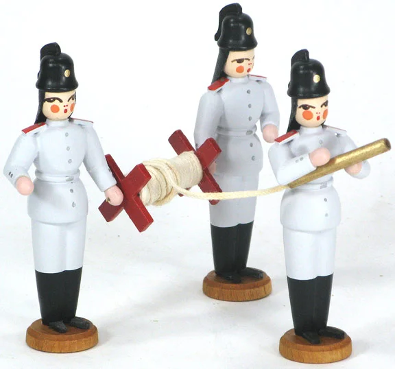 Firemen with Hose - 3 Piece Set