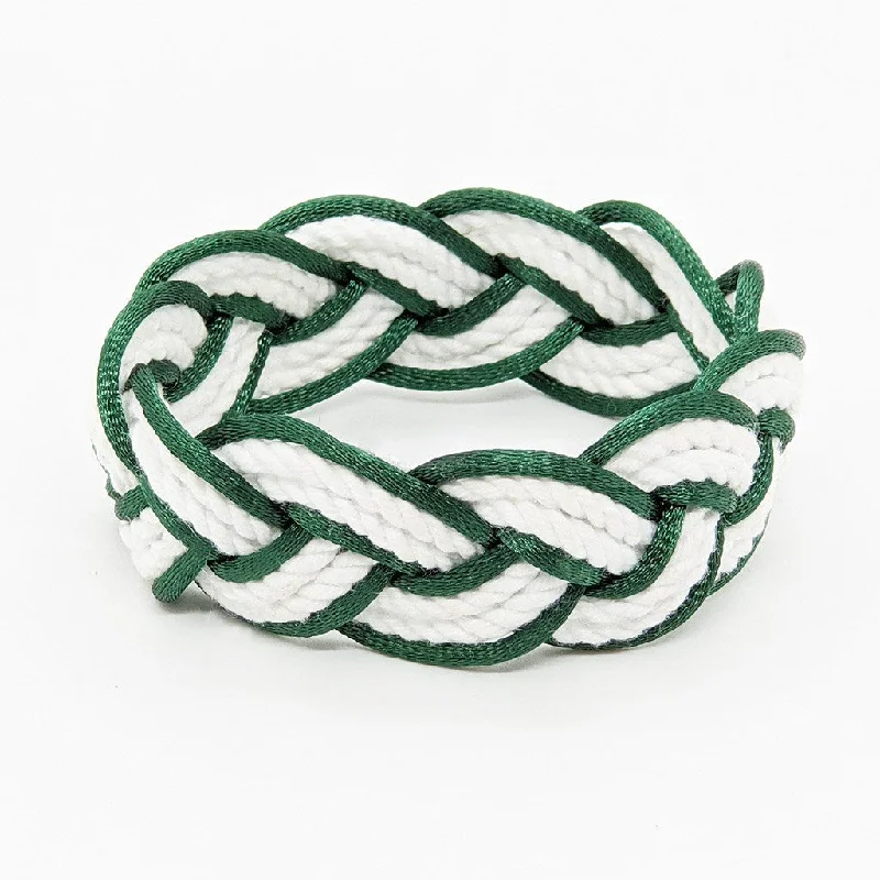 Forest Green Sailor Bracelet Satin Outline