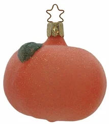 Glistening Tangerine Ornament by Inge Glas of Germany